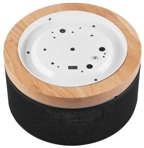 Brilagi - LED mennyezeti lámpa BELLADONNA 1xE27/15W/230V, 30 cm, fekete/dub