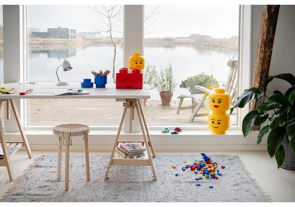 Silly L sárga fejformájú tárolódoboz - LEGO®