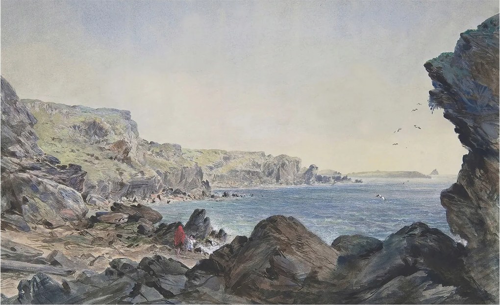 Dekoratív Fotótapéta Furnér Flizelin Csendes tengerpart 416x254 Ragasztó