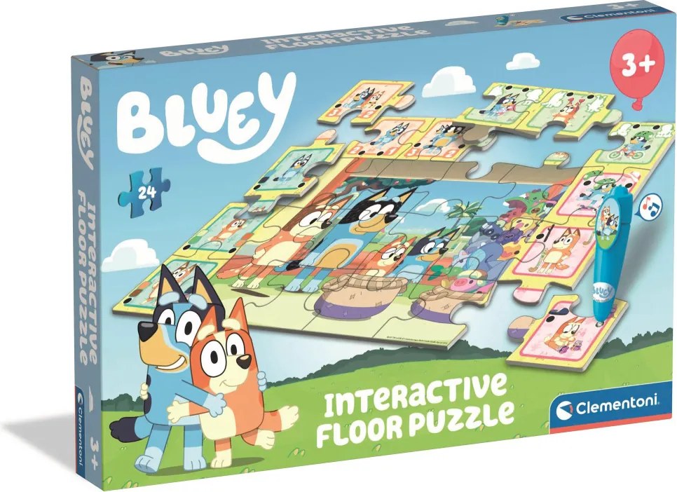Bluey Playtime interaktív 24 db-os puzzle Clementoni