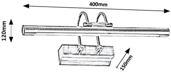 Rabalux 1496 - LED Képmegvilágító LUDOVIC LED/9W/230V 810 lm