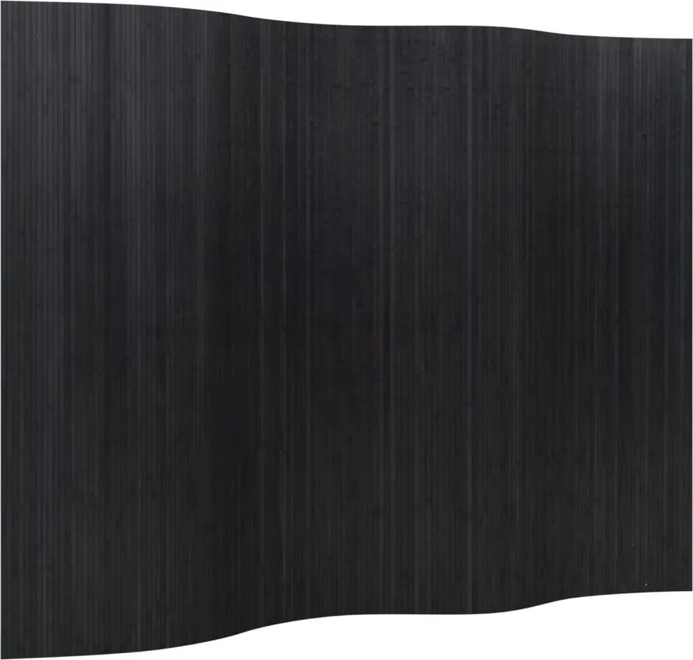 vidaXL fekete bambusz térelválasztó szélessége 250 cm magassága 165 cm