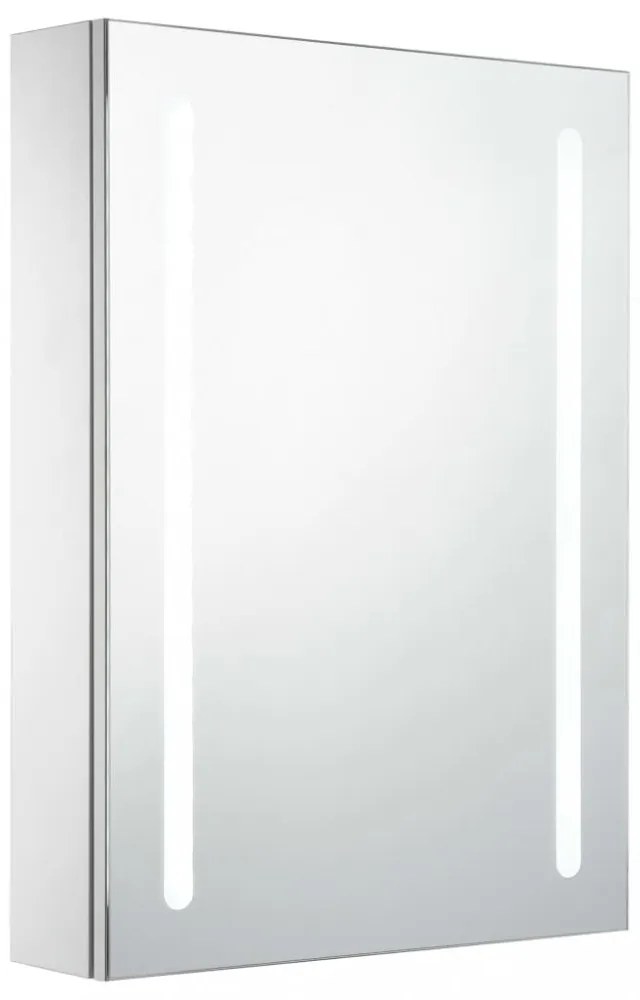 tükrös fürdőszobaszekrény LED világítással 50 x 13 x 70 cm