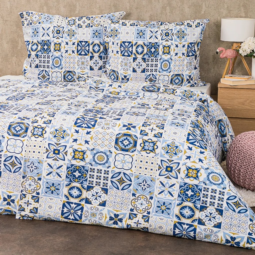 4Home Azul krepp ágyneműhuzat, 140 x 200 cm, 70 x 90 cm, 140 x 200 cm, 70 x 90 cm