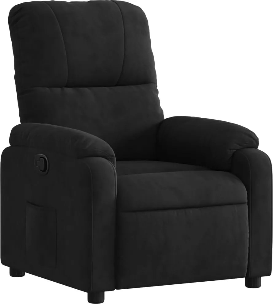 vidaXL fekete mikroszálas szövet dönthető fotel