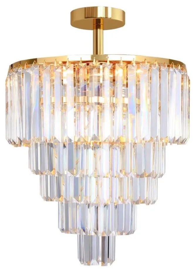 Zuma Line FC17106/6+3+1-GOLD+CL - Felületre szerelhető csillár AMEDEO 10xE14/40W/230V arany