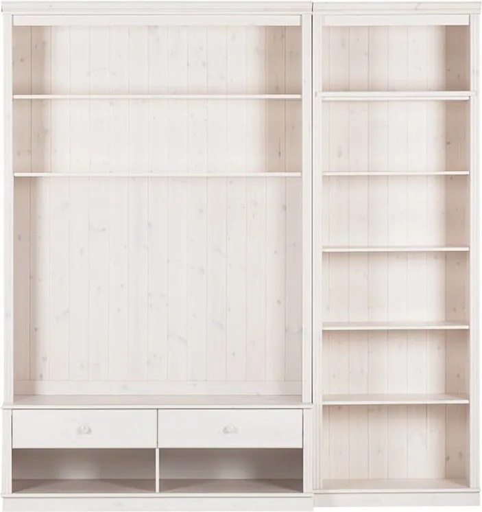 Fehér borovi fenyő nappali bútor szett 214x223 cm Anita – Støraa