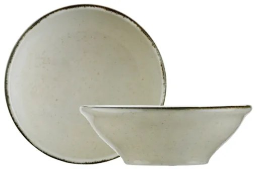 24 darabos étkészlet, bézs/porcelán