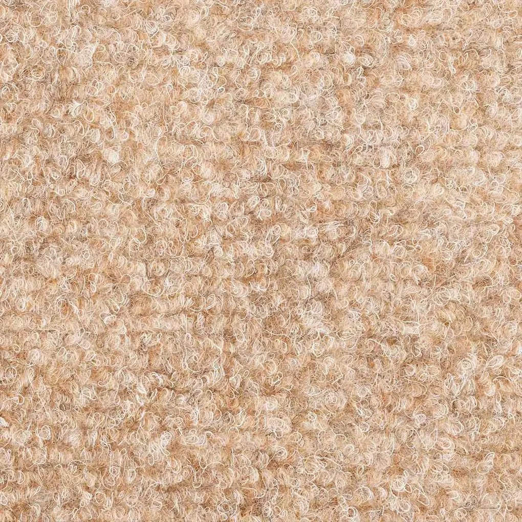 öntapadós lépcsőszőnyegek, 30 db, világosbarna, félkör alakú, 56 x 17 x 3 cm