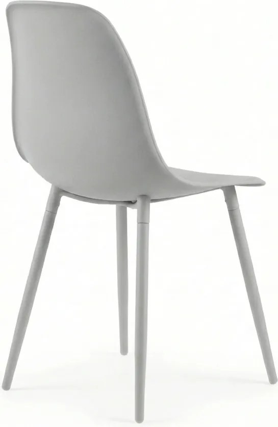 Étkezőszék OSAKA műanyag, világosszürke