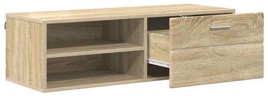 TV szekrény fiókkal sonoma tölgy 100.5 x 39 x 30 cm Faanyag