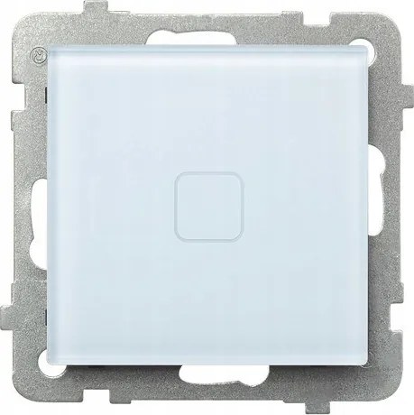 Érintőkapcsoló egypólusú, háttérvilágítással, fehér Sonat üveg