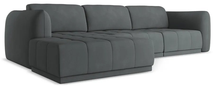 Sötétszürke sarokkanapé (bal oldali) Hoku – Makamii