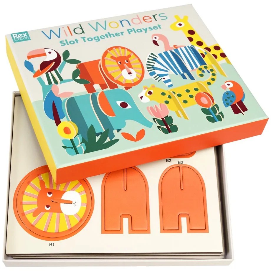 Fa építőjáték Wild Wonders - Rex London