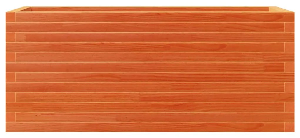 viaszbarna tömör fenyőfa kerti virágláda 110 x 40 x 46 cm