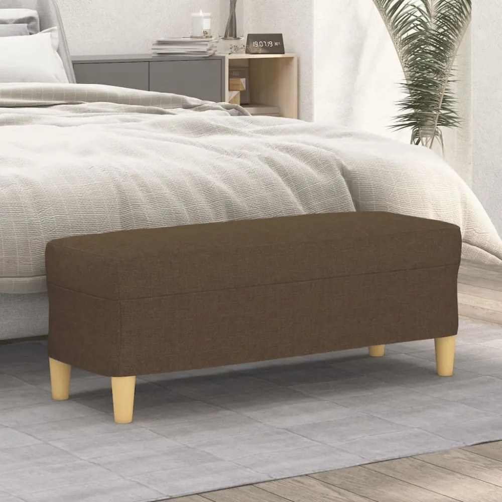 barna szövet pad 100 x 35 x 41 cm