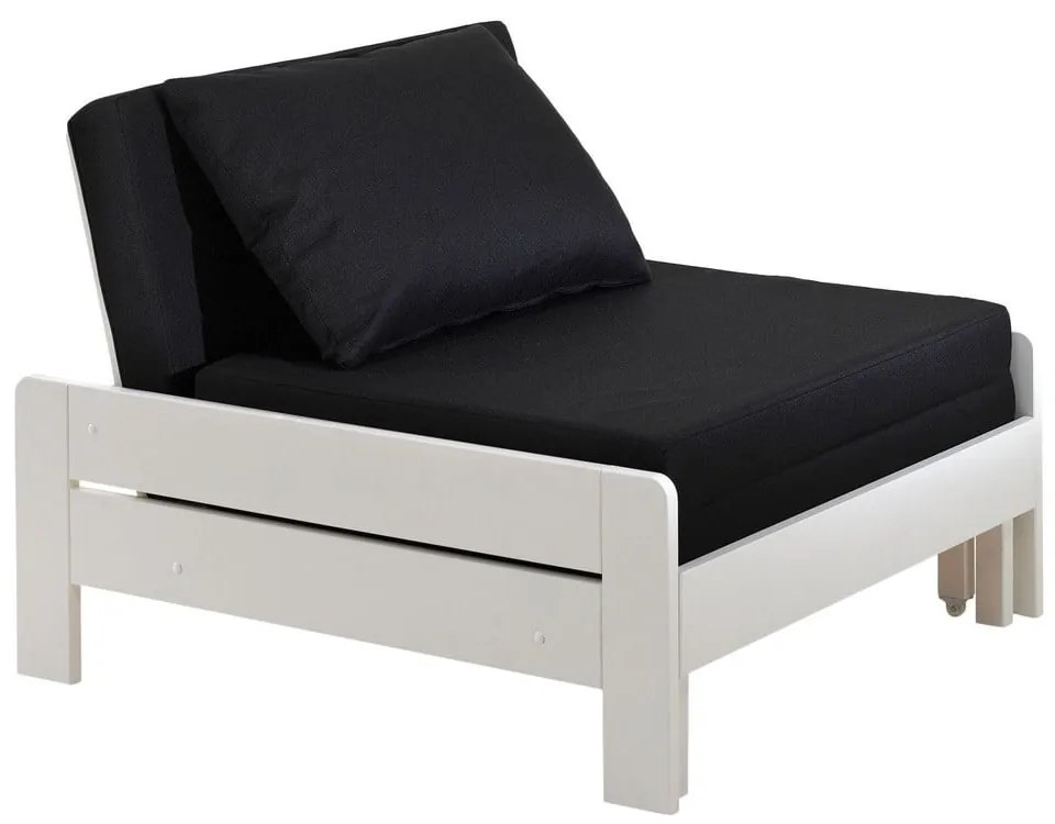 Fehér-fekete gyerek fotel Pino - Vipack