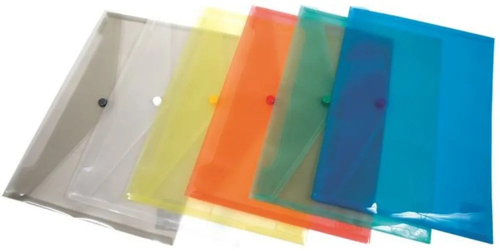 Irattartó tasak, A5, PP, patentos, DONAU, kék (D8547K)