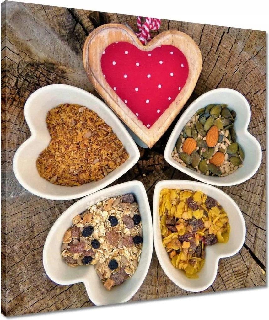 Vászonkép 50x50 Müzli reggelire Nyami