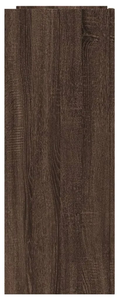 barna tölgyszínű szerelt fa tálalóasztal 100x35x90 cm