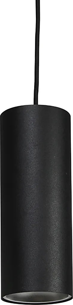 Design függőlámpa fekete, 3 fázisú sínadapterrel - 3 fázisú Tubo