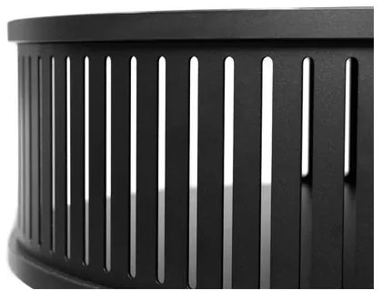 Kávésasztal ROENNI 44x75 cm fekete/arany tölgy