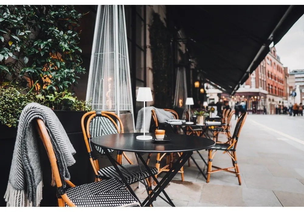 Fehér LED dimmelhető asztali lámpa fém búrával (magasság 34 cm) Cosenza 2.0 – Fischer &amp; Honsel