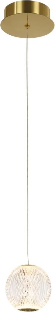ITALUX PND-12220121-1AGD ROSARIO Modern Led Függesztett Lámpa Átlátszó, Arany LED IP20