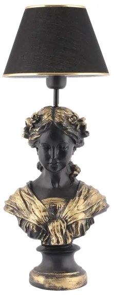 Asztali lámpa OPELYA 1xE27/40W/230V fekete/arany