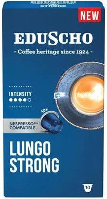 Kávékapszula, Nespresso&amp;reg; kompatibilis, 10 db, EDUSCHO Lungo Strong (KHK1145)