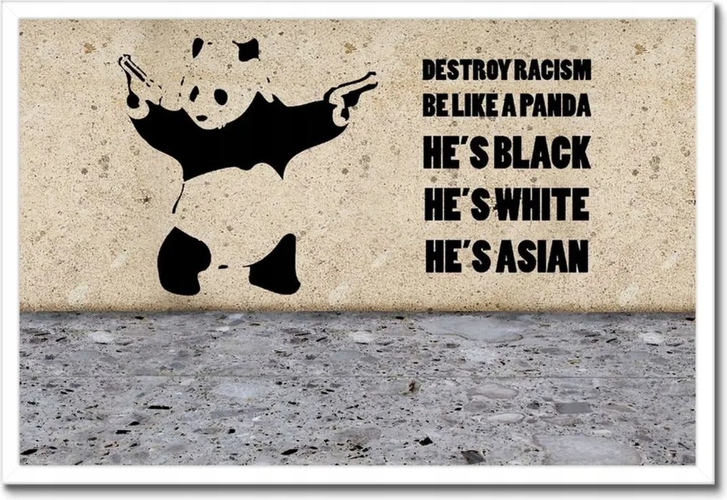 Poszterek keretben 60x40 Banksy Panda