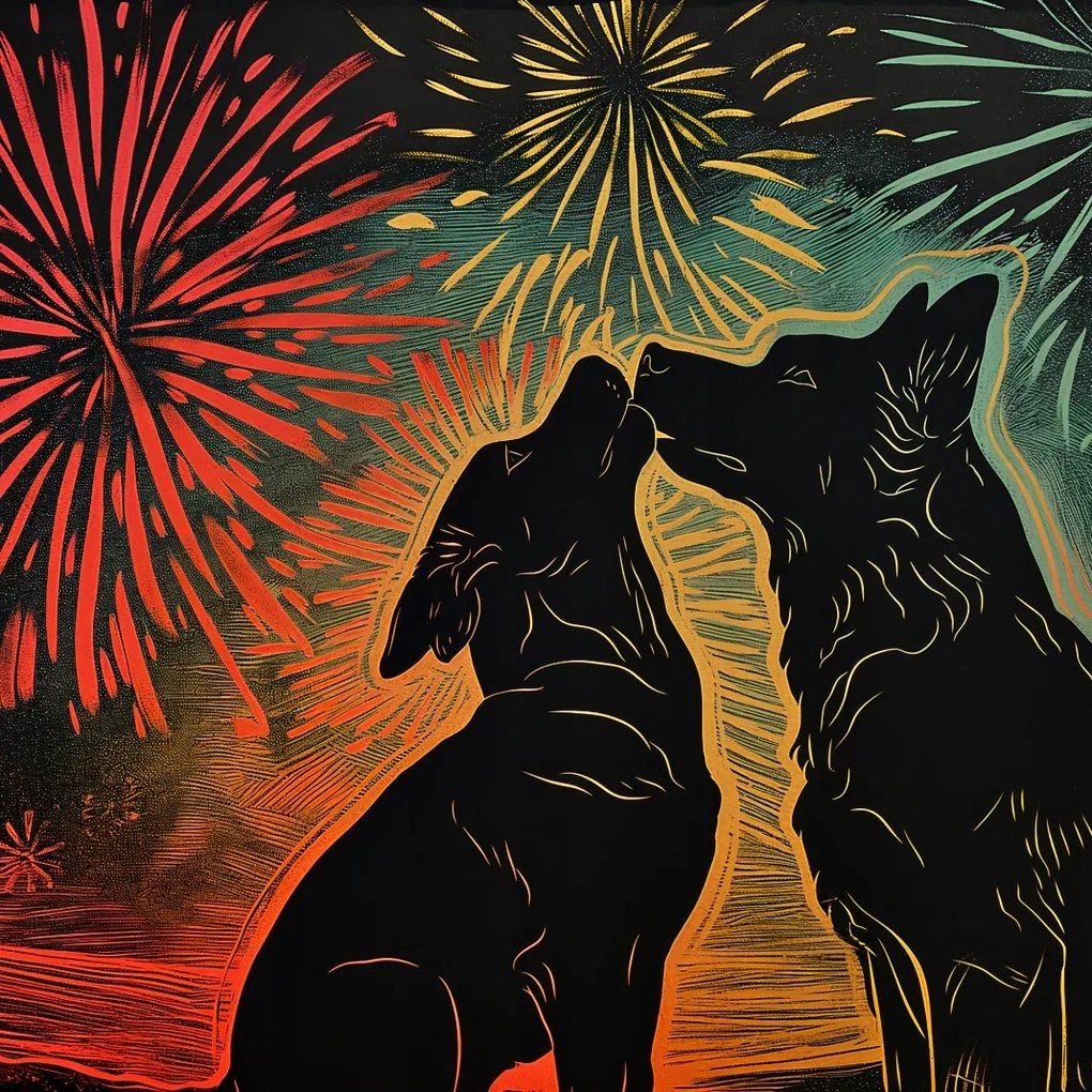 Poszter 40x40cm Kutya ölelés