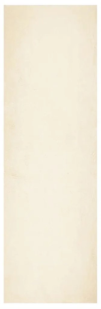 HUARTE krémszínű rövid szálú puha és mosható szőnyeg 80x250 cm