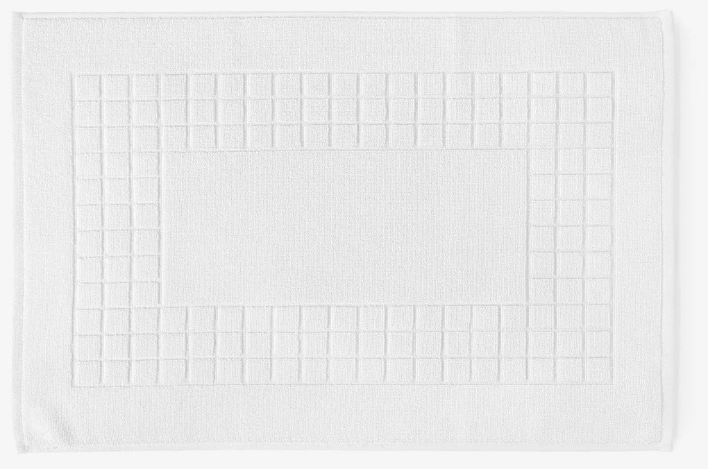 Goldea frottír fürdőszobai szőnyeg mozaika – fehér 50 x 70 cm