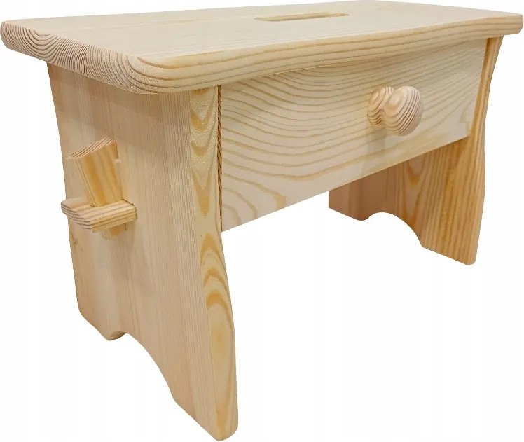 Közepes Fából Készült Lakkozott Szék Fiókkal Zsámoly Bömbölő Etetőszék