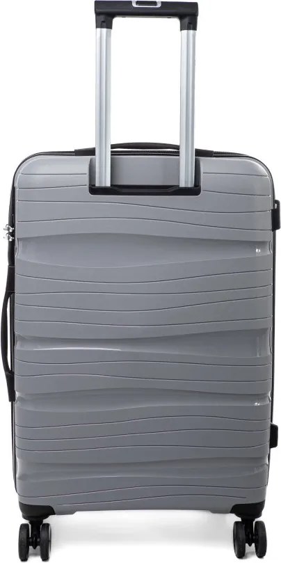 Szürke kabinbőrönd TSA záras „Royal” - méret M