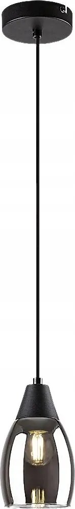 Rabalux Függőlámpa Fekete E27 1x15W Ilmari Fém/Üveg