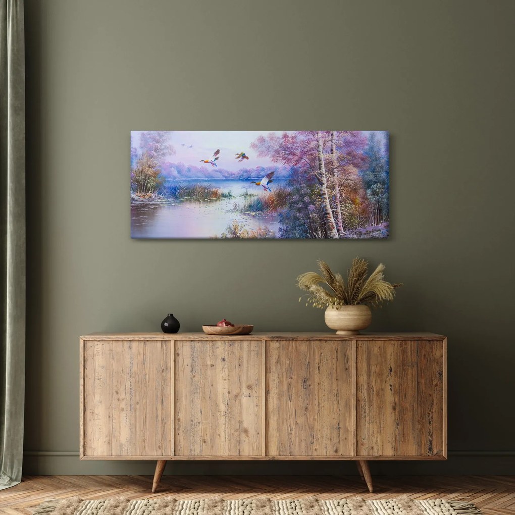 Kép - ősz jön, olajfestmény (120x50 cm)