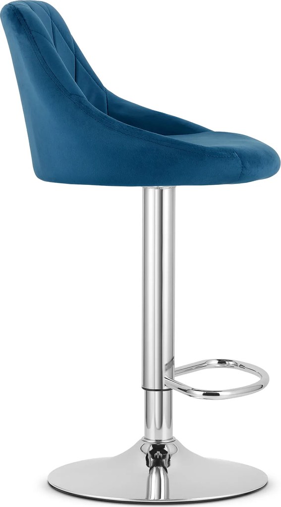 AKCIÓ Kék bárszék VELVET KAST II. osztály