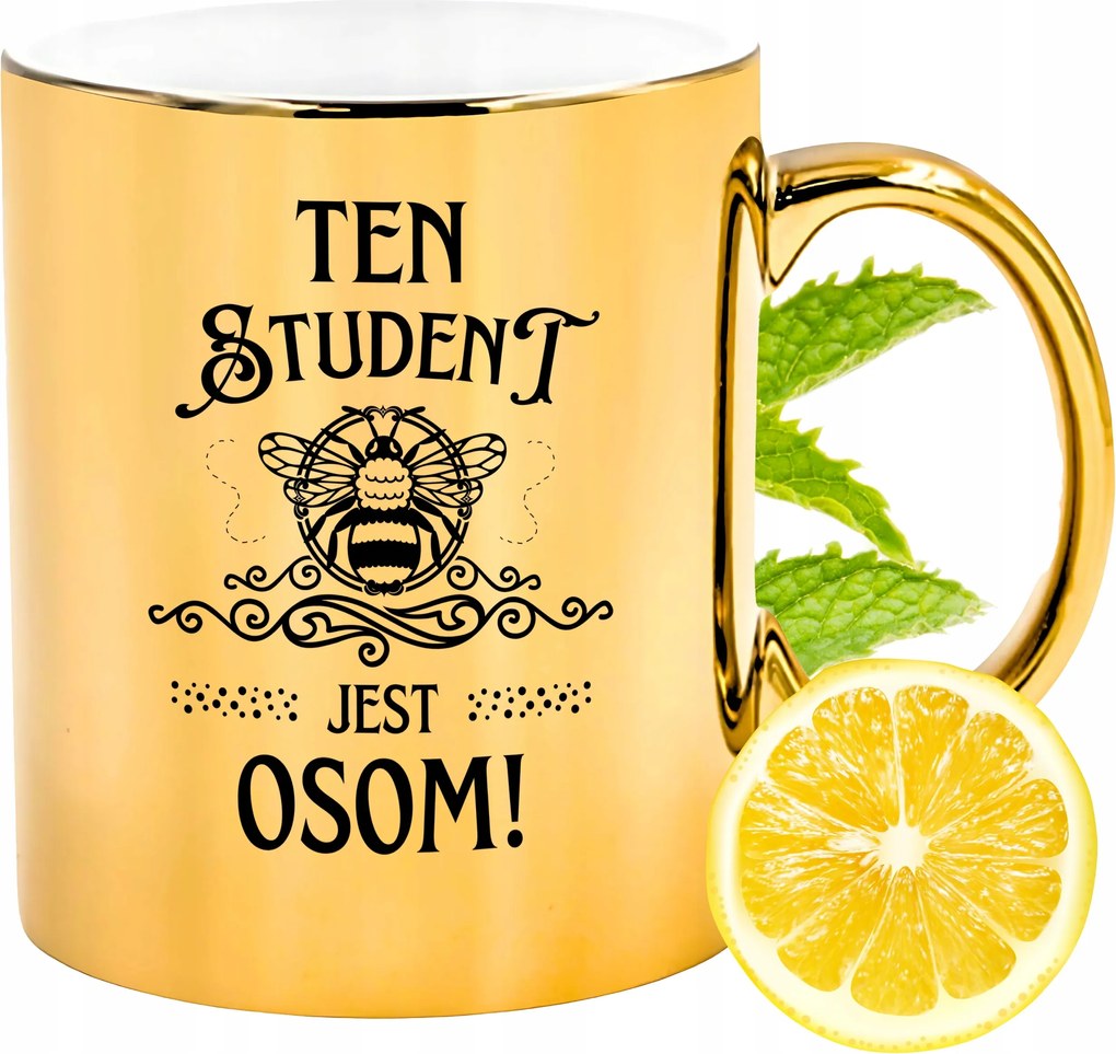 Prémium Arany Csillogó Bögre Diákoknak Ajándék Nyomtatott Fotóval