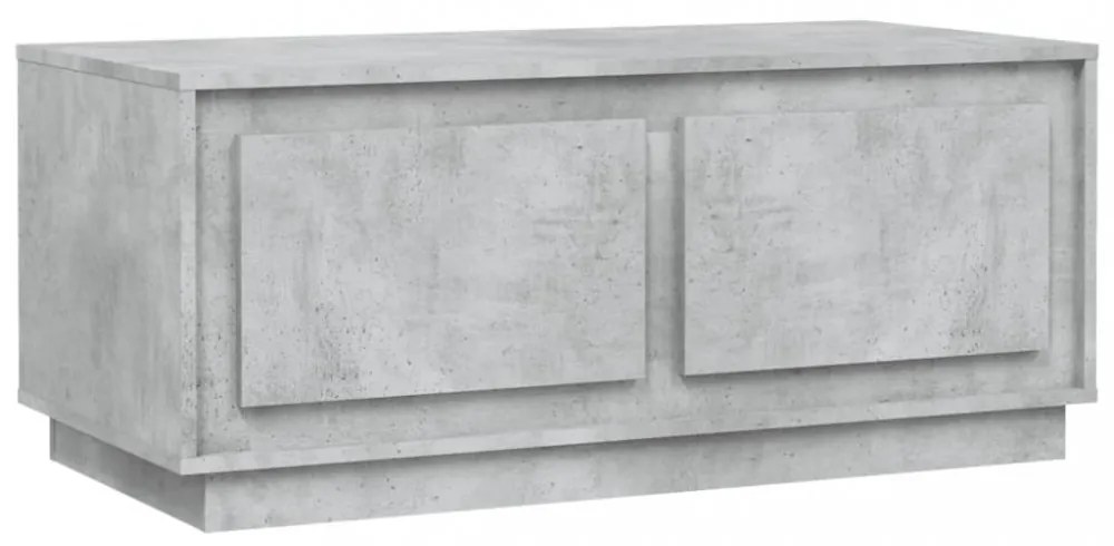 betonszürke szerelt fa dohányzóasztal 102x50x44 cm