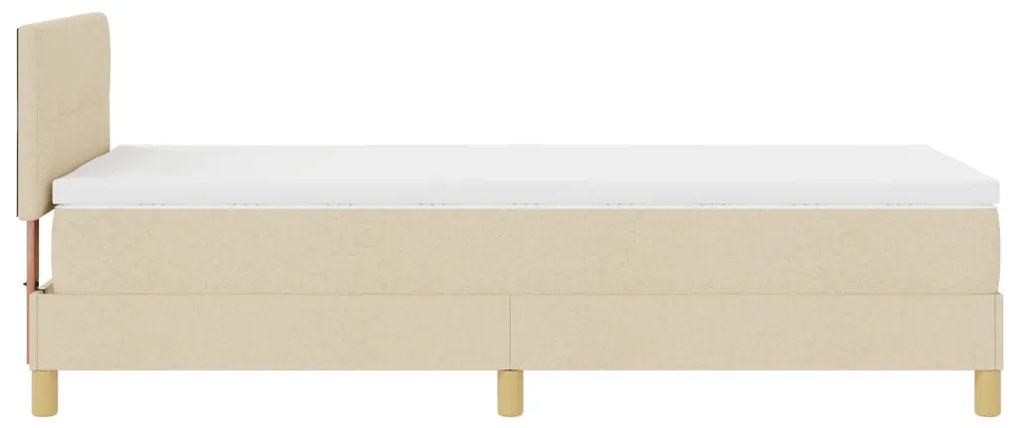 Box Spring Ágy Matraccal &amp; LED Krém 80x200 cm Szövet