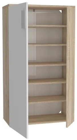 ETON cipőtartó sonoma tölgy/fehér