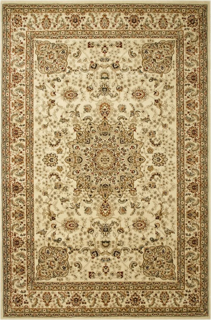 Klasszikus Szőnyeg Nappaliba Sűrű Növényi Dísz Rose 100x200 cm