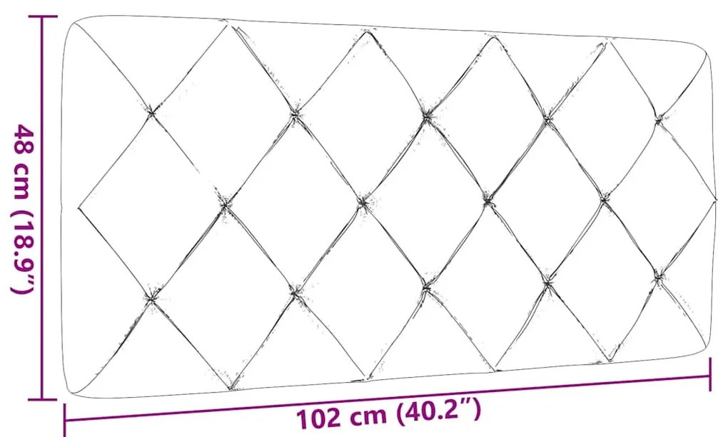 tópszínű szövet fejtámla párna 100 cm
