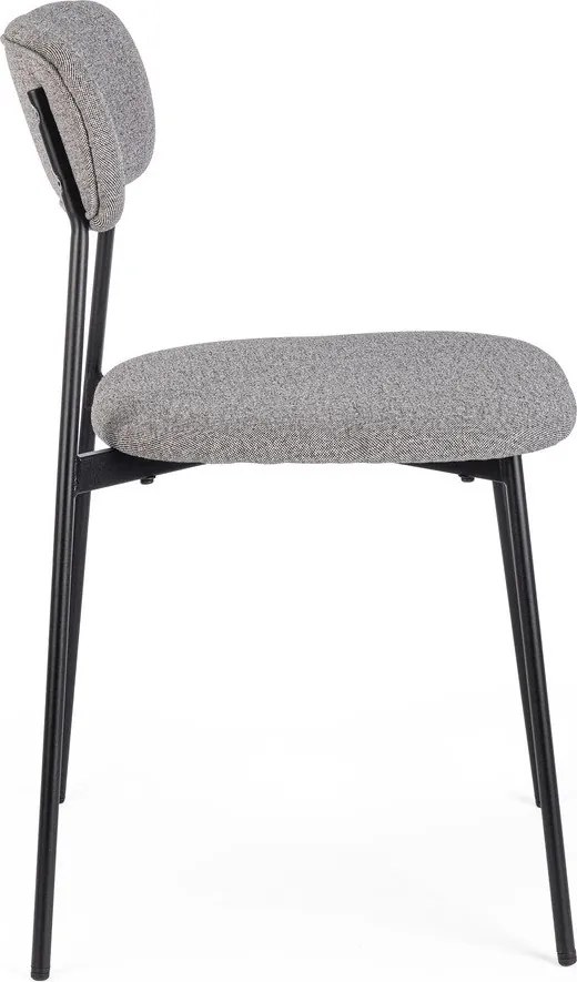 Szürke kárpitozott étkezőszék Inka – Yes Everyday