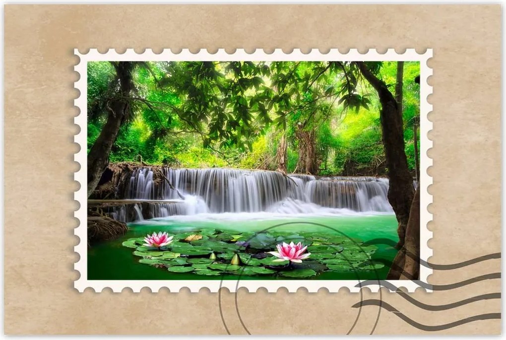 Poszterek 120x80 Vízesés Thaiföldön