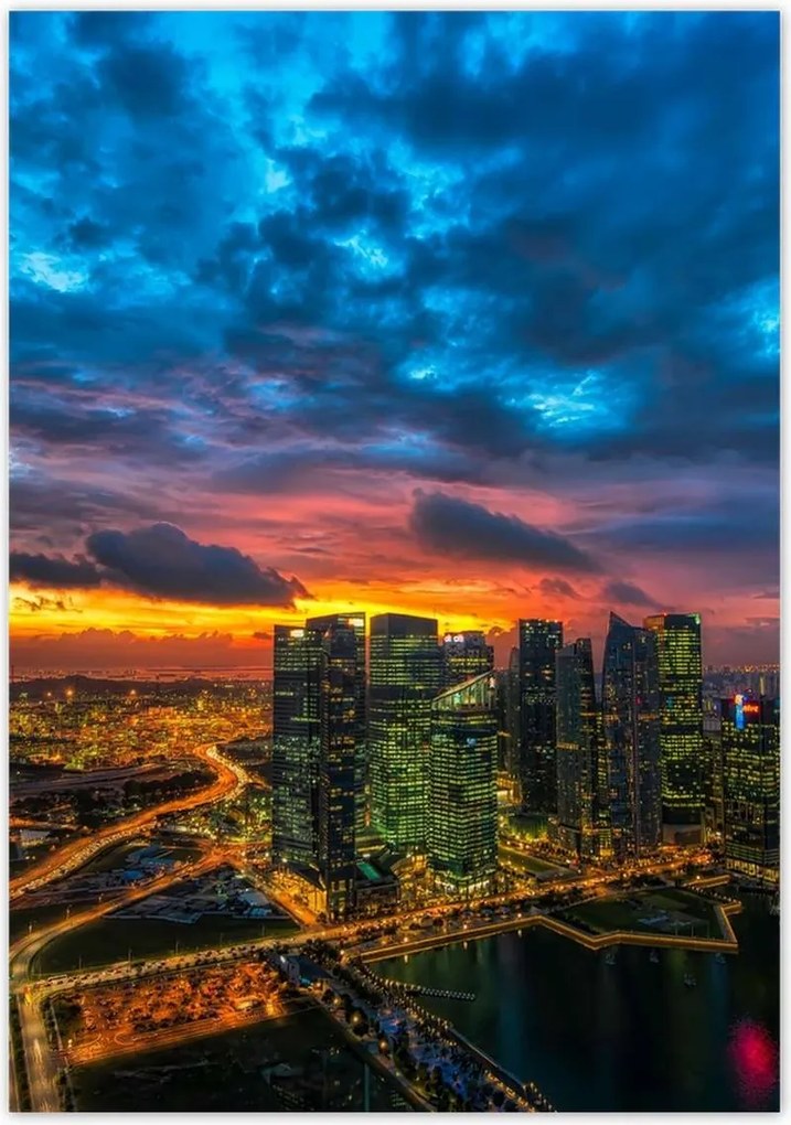 Poszterek 70x100 Városi táj Kilátás