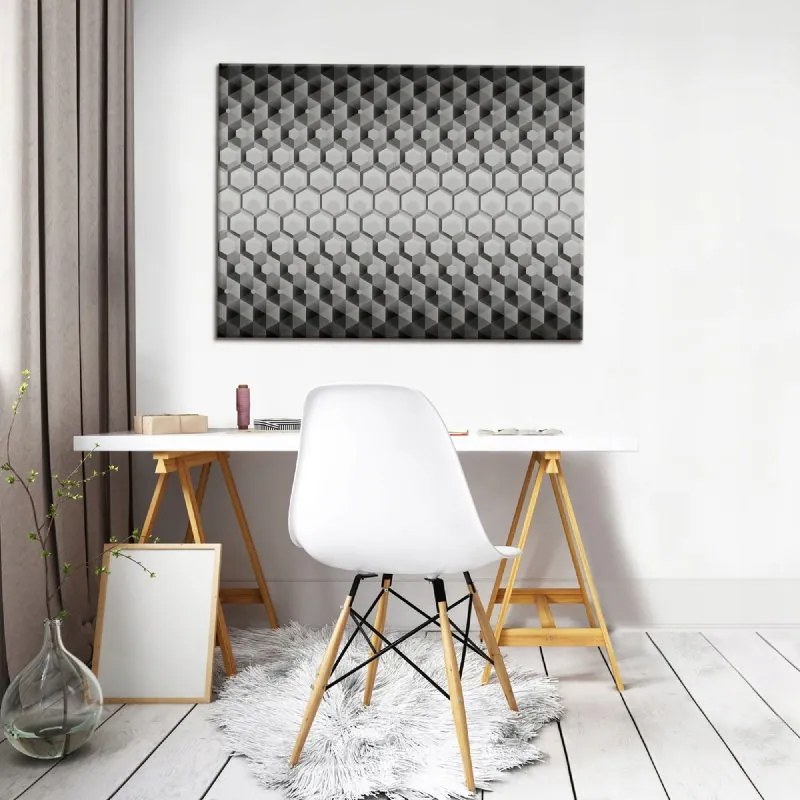 Vászonkép 60x40 Absztrakt geometria szürke minimalizmus textúra modern