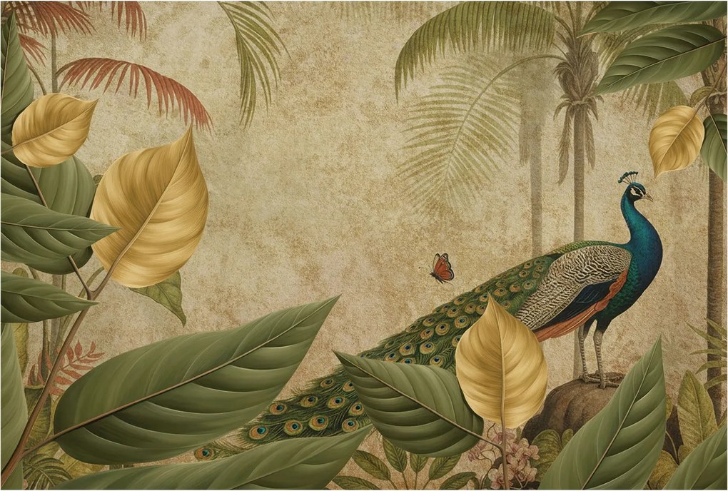 Flizelin tapéta falra Prémium Egzotikus madár 104x70